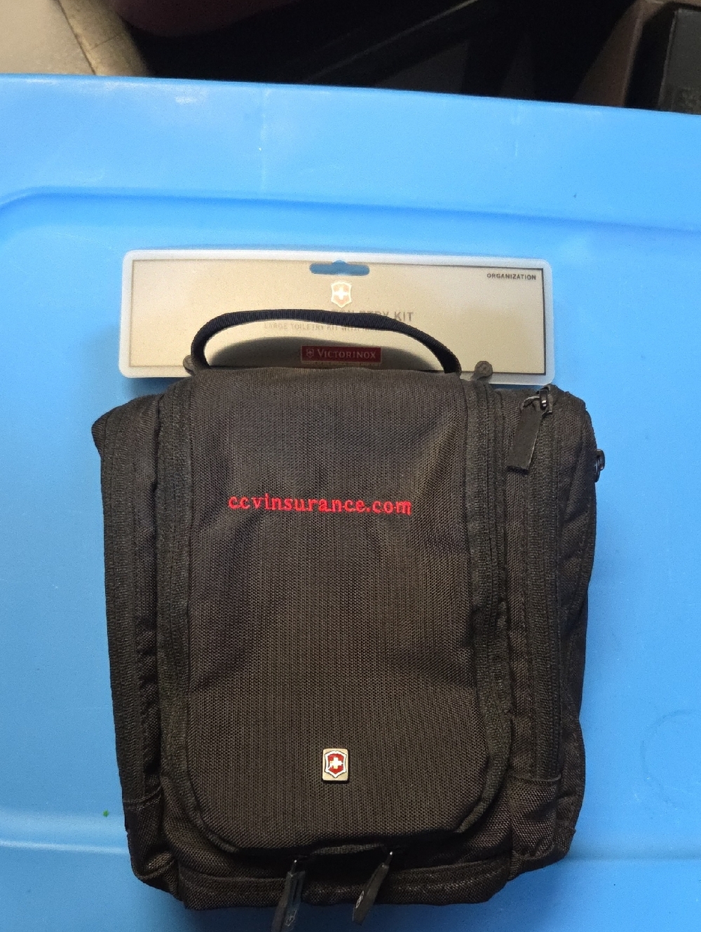 Victorinox Black Hanging Toiletry Organizer Pouch NWT